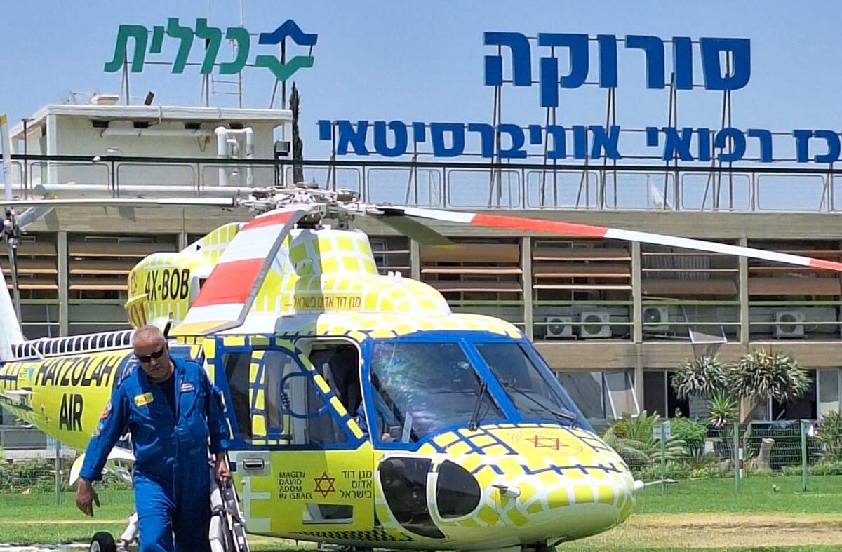 מטח של טילים מאיראן ופגיעה בבית החולים סורוקה