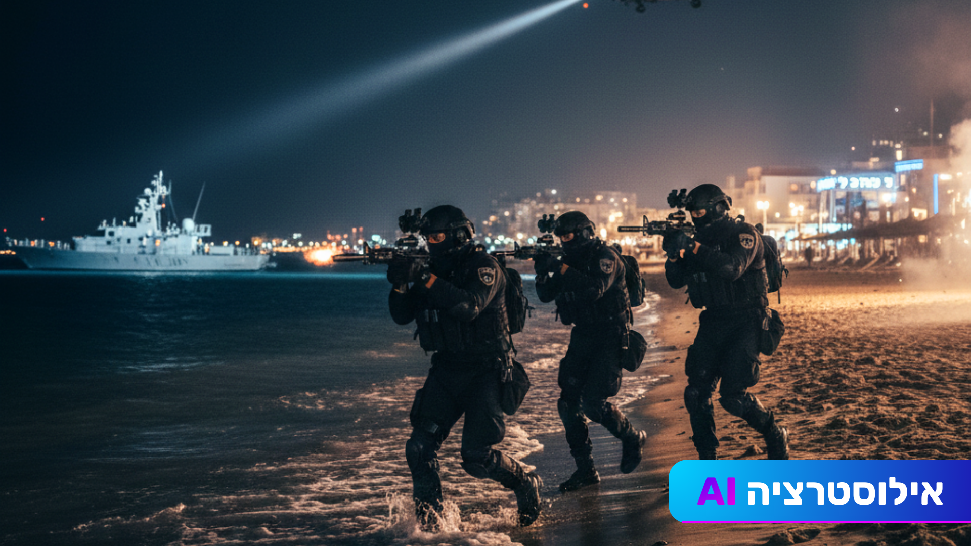 בזמן שתושבי אילת ישנו: כוחות הביטחון תרגלו חדירה מהים,