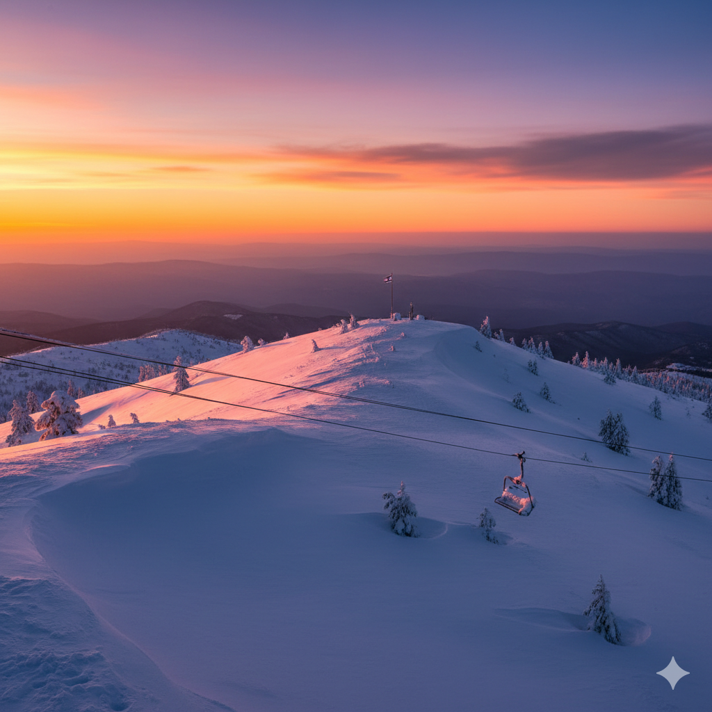 החורף כאן: שלג כבד יורד בחרמון ובפסגות הצפון