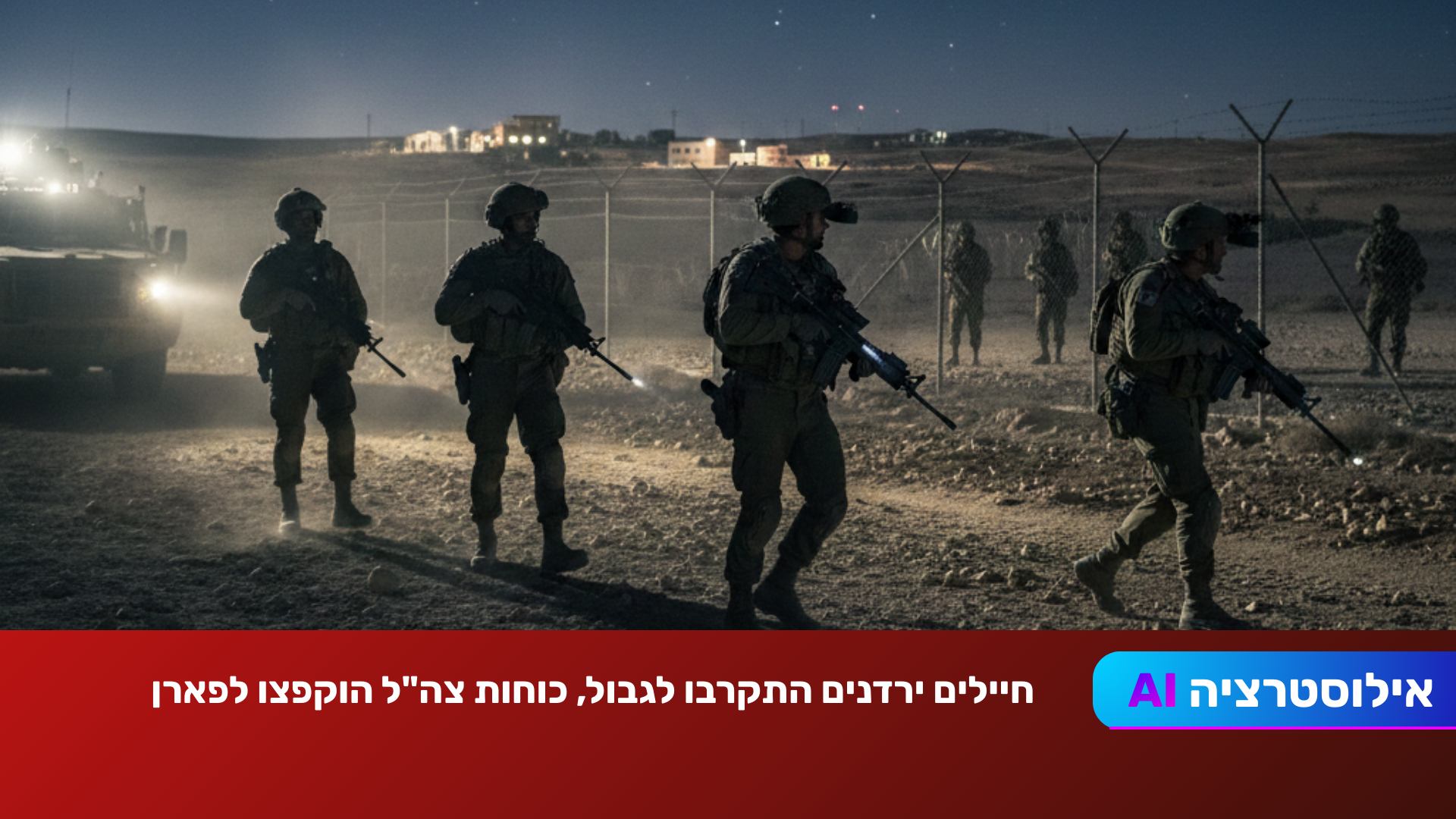 דרמה בערבה: עשרה חיילים ירדנים התקרבו לגבול, כוחות צה