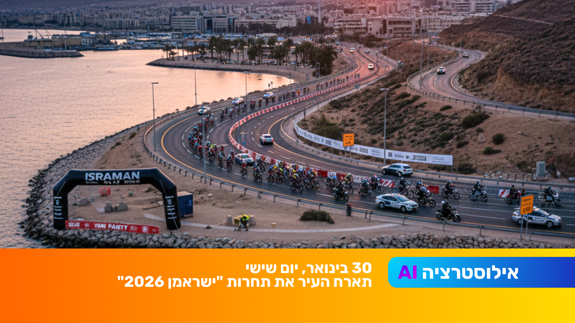 הישראמן 2026 חוזר לאילת: כל השינויים בהסדרי התנועה וסגירת הצירים