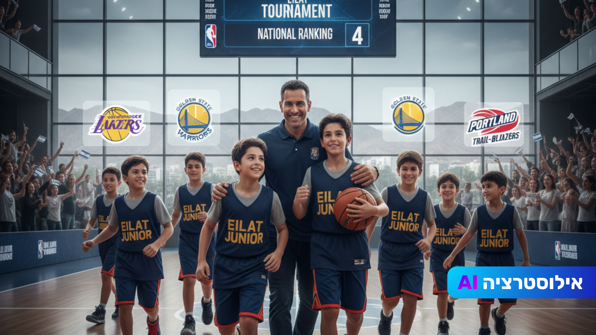 ה-NBA מגיע לאילת: קבוצת הילדים העפילה לליגת ה-NBA Junior היוקרתית