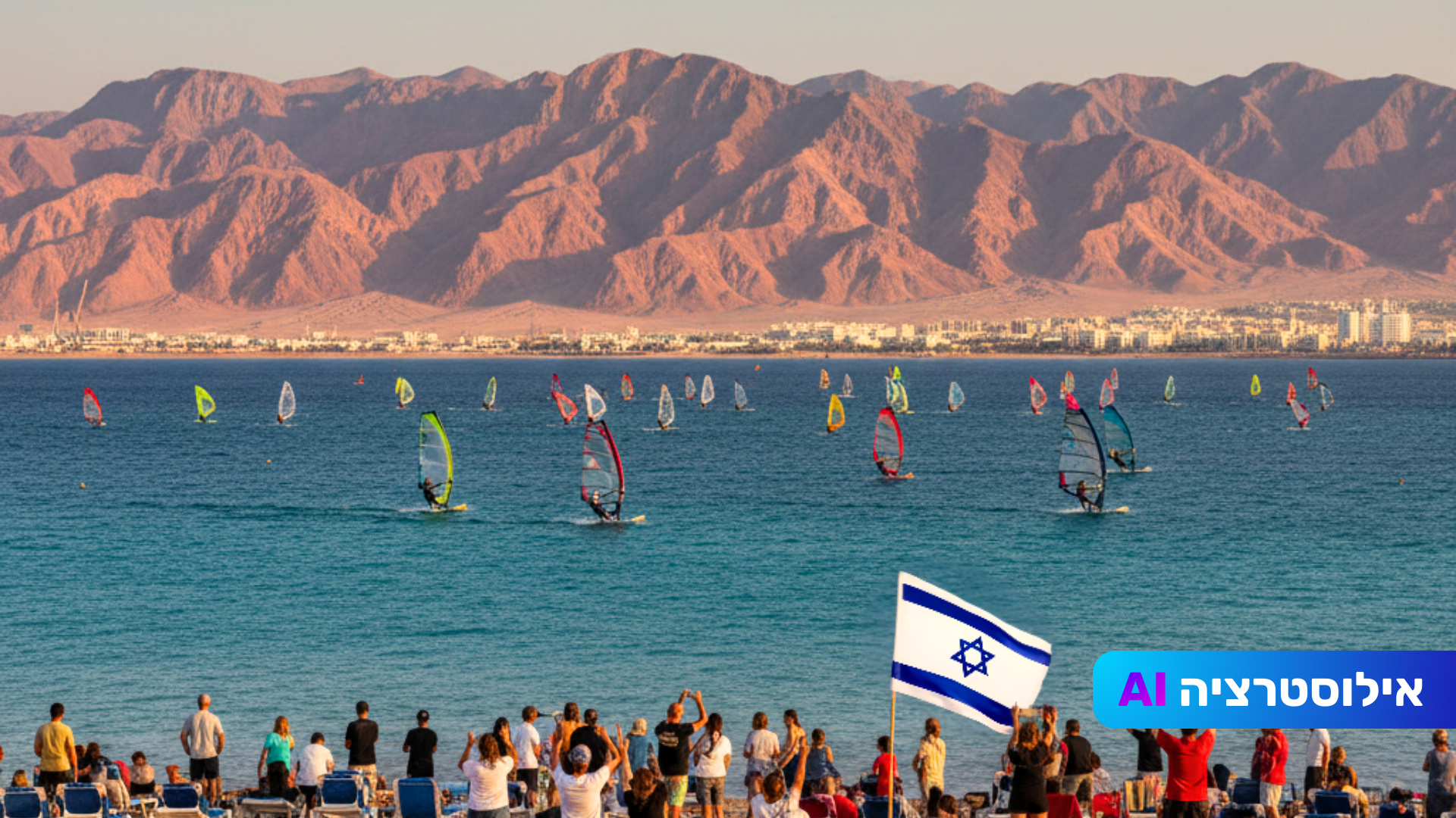 בואו לעודד את הגולשים והשייטים בחוף מפרץ השמש