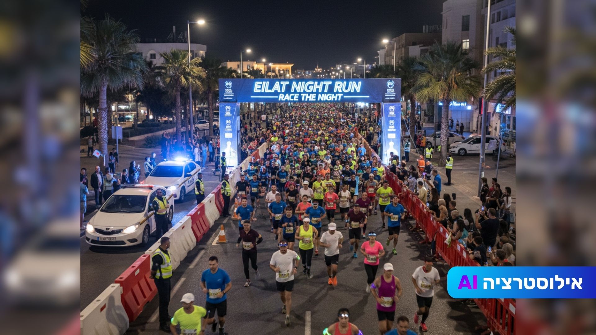 מרוץ הלילה של אילת: כל חסימות הכבישים ושינויי התנועה בעיר