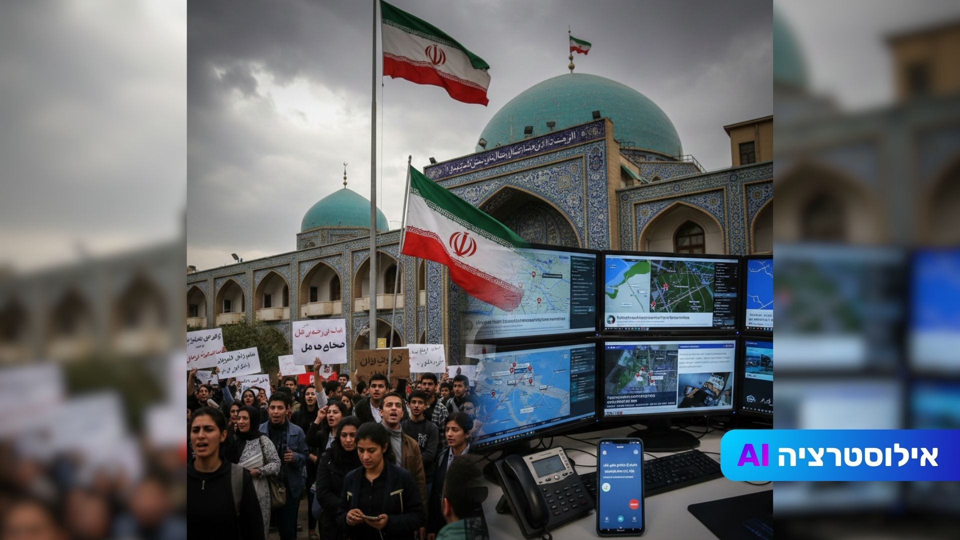 מתיחות בשיא: מחאות בטהרן והיערכות לתקיפה אמריקנית באיראן