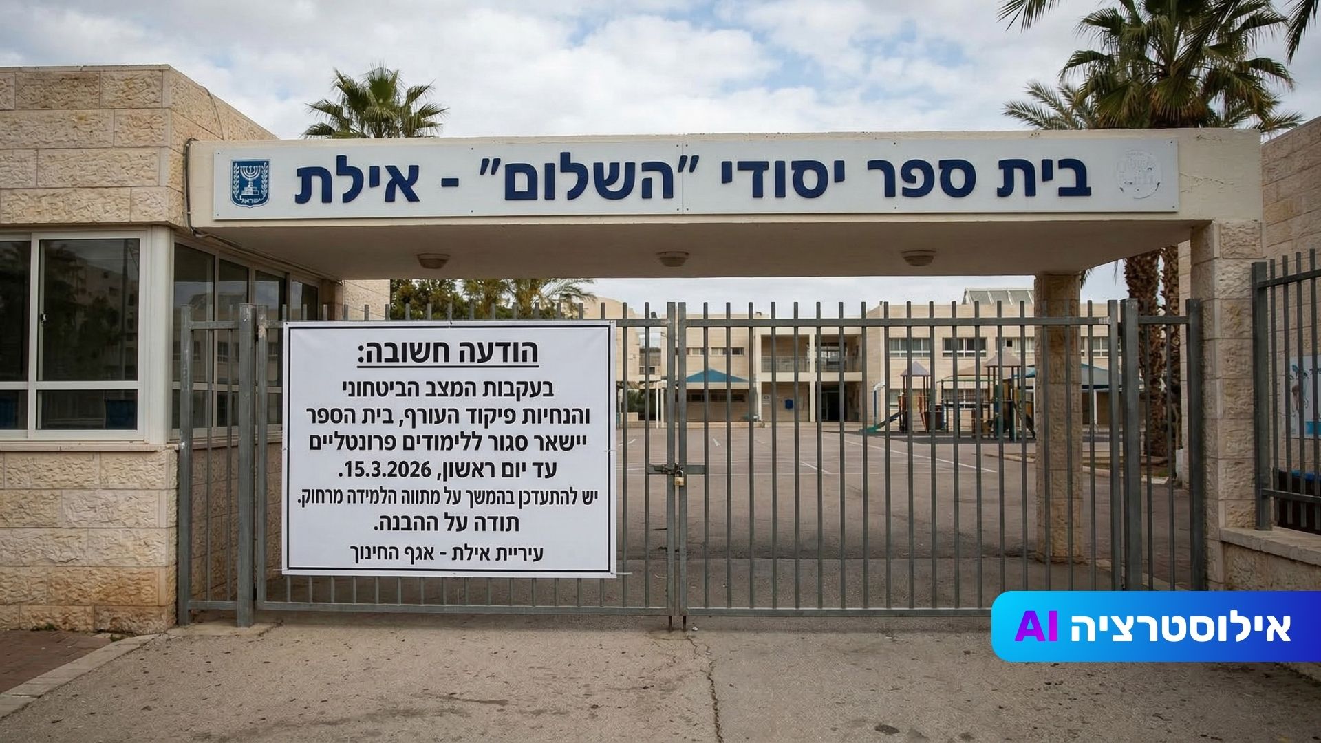 מערכת החינוך תישאר סגורה עד יום ראשון