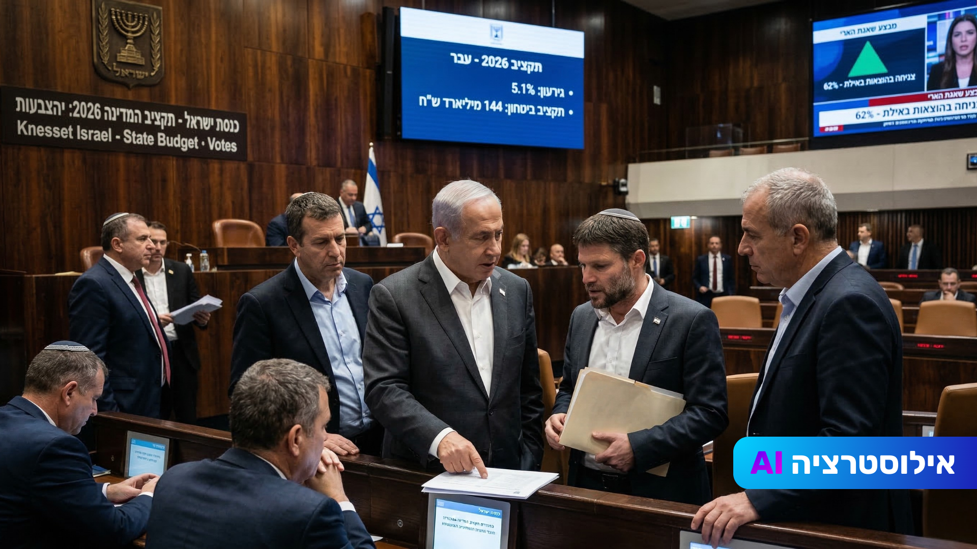 הממשלה אישרה את תקציב 2026 עם גירעון עתק של 5.1%