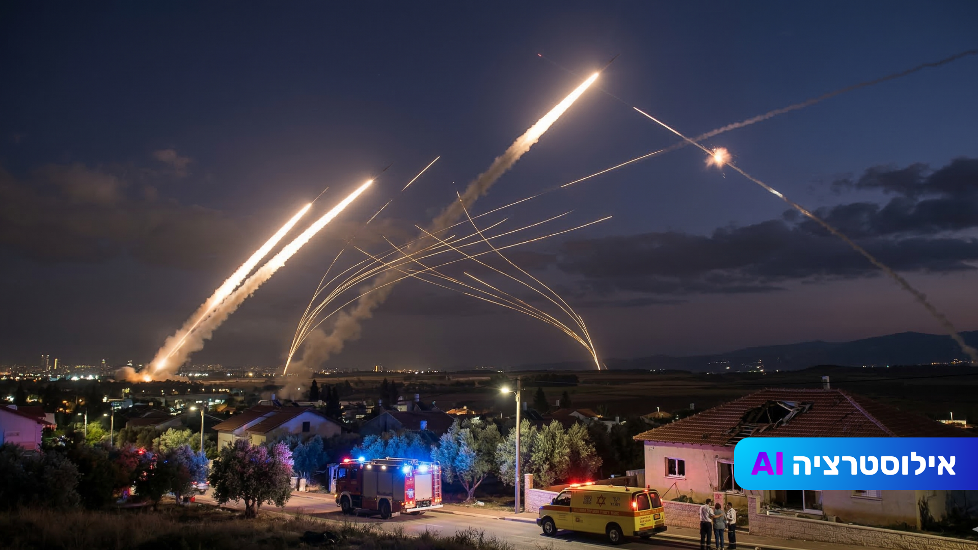לילה מתוח בישראל: ירי טילים מאיראן ומלבנון, יירוטים מהצפון ועד אילת