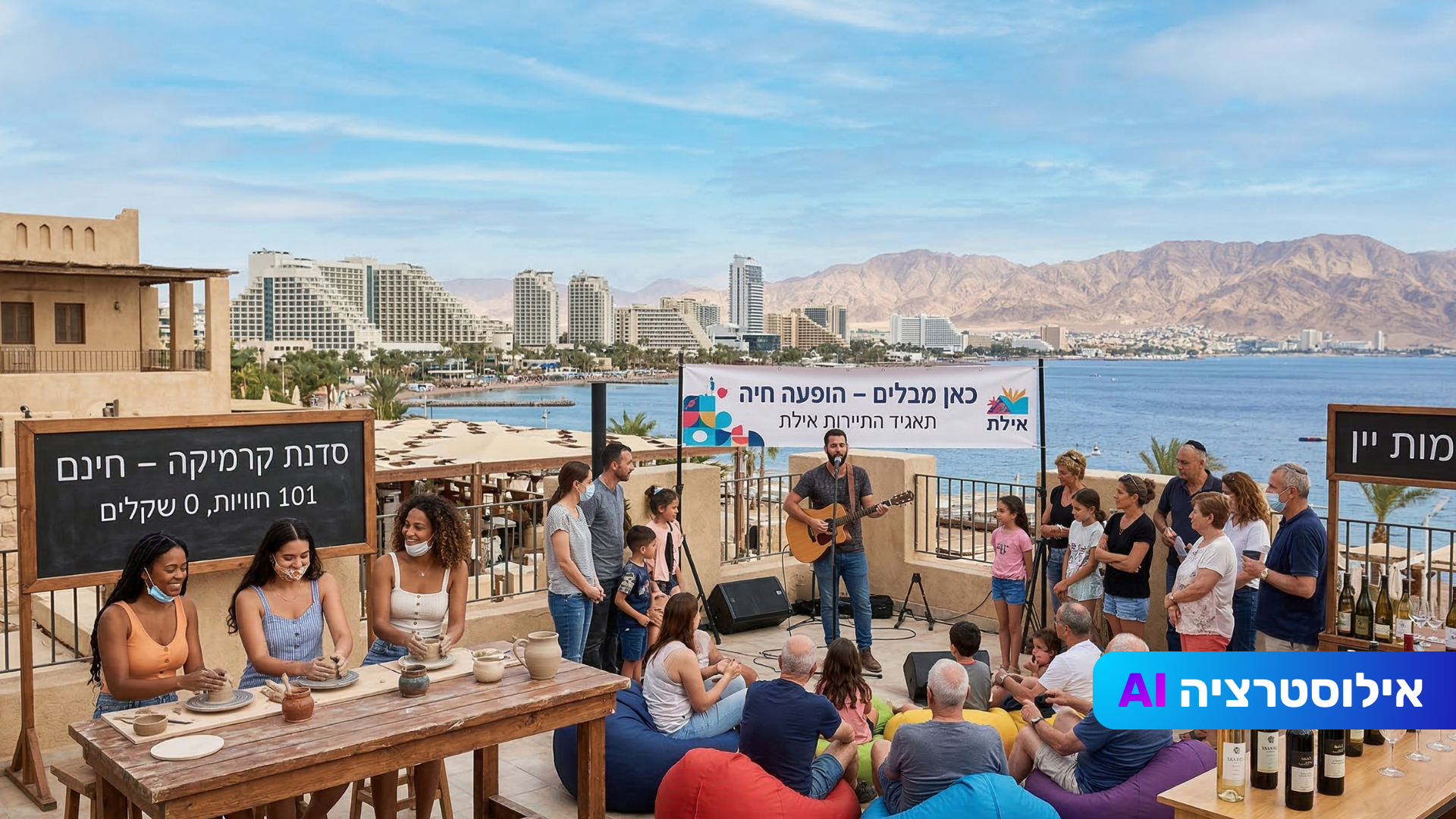 הפוגה מהמציאות: מעל 100 פעילויות חינם באילת עד סוף מרץ