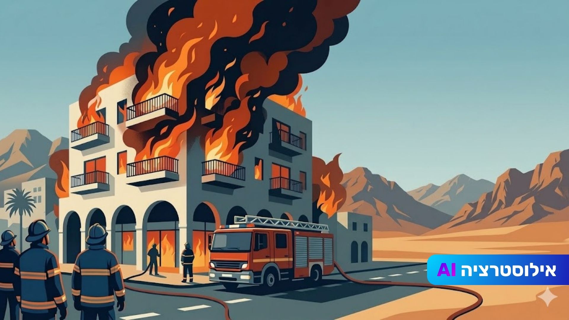 שריפה בלב אילת: רב רשף אייל טויטו על הסכנות במרפסות והיערכות הכבאות