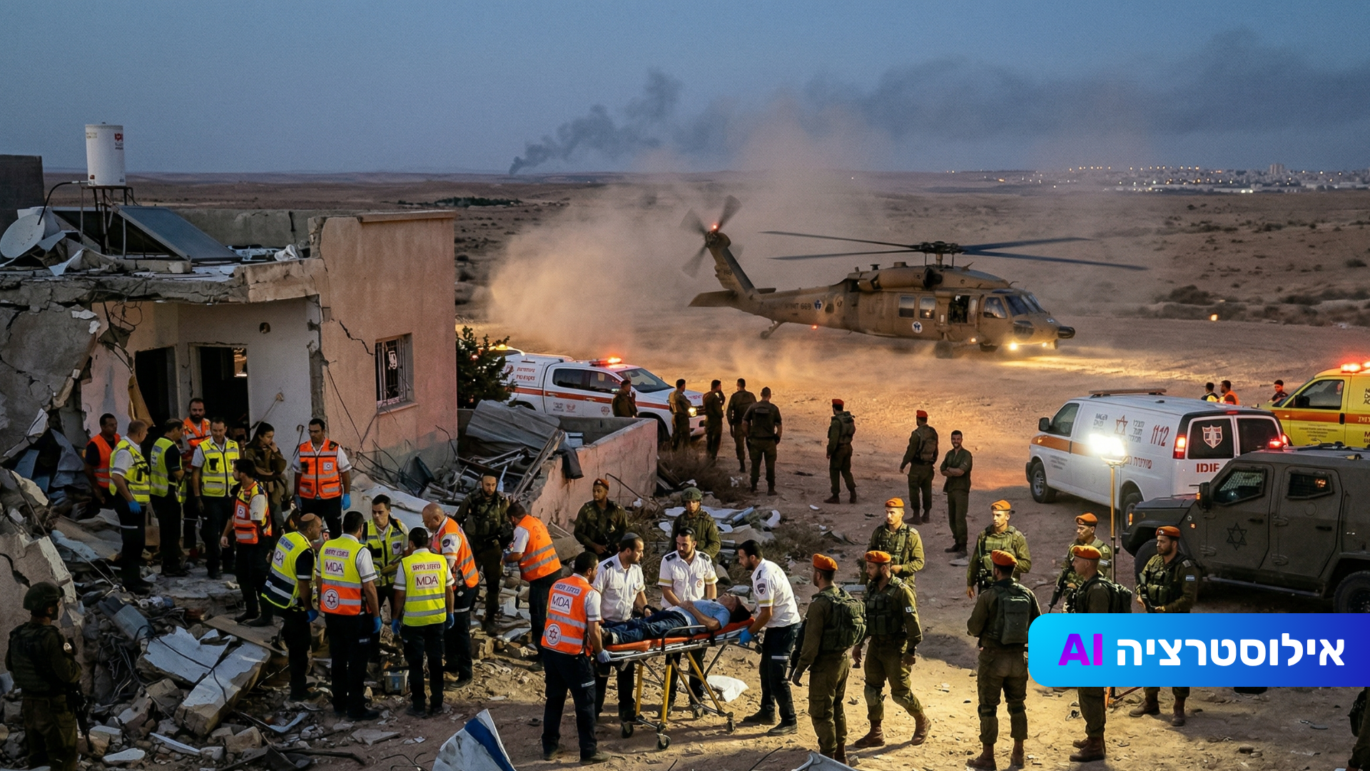כשל ביירוט: טילים פגעו בערד ובדימונה
