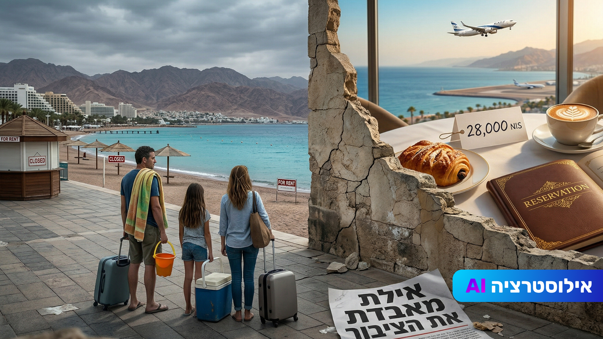 חופשה ב-28 אלף שקל? שמעון גבאי על משבר המחירים באילת